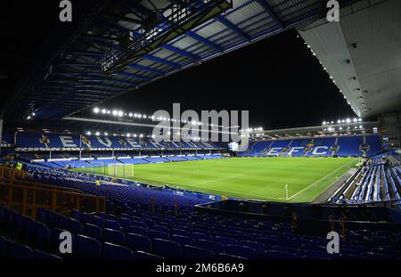 Liverpool, Angleterre, le 3rd janvier 2023. Vue générale de l'intérieur du stade avant le match de la Premier League à Goodison Park, Liverpool. Crédit photo devrait lire: Gary Oakley / Sportimage Banque D'Images