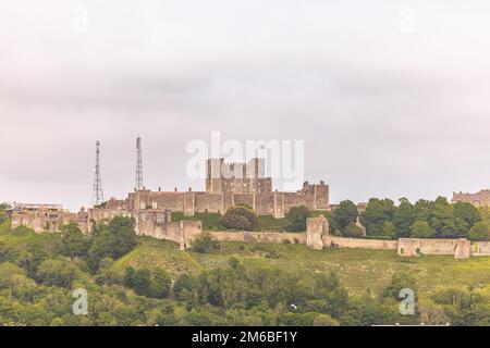 Douvres - 04 juin 2022 : le château fort de Douvres dans le Kent, en Angleterre. Banque D'Images