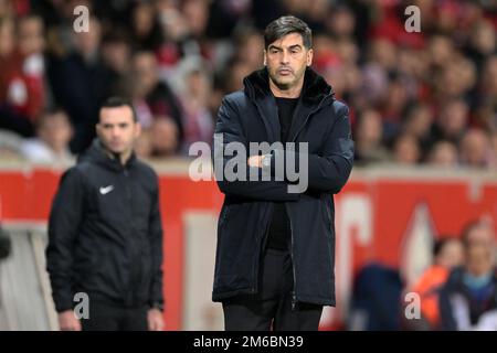 LILLE - LOSC entraîneur de Lille Paulo Fonseca lors du match de la Ligue française 1 entre l'OSC de Lille et le Stade de Reims au stade Pierre-Mauroy sur 2 janvier 2022 à Lille, France. AP | hauteur néerlandaise | Gerrit van Cologne Banque D'Images