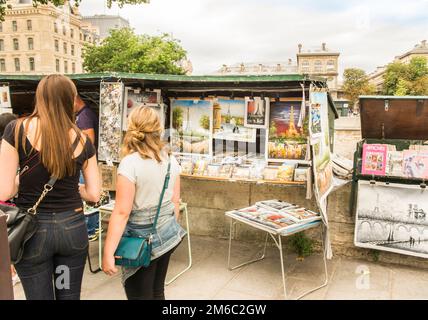 Bouquiniste, libraires stall Banque D'Images