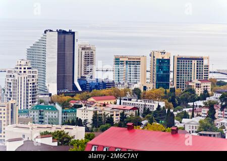 Panorama de la ville de Sotchi Banque D'Images