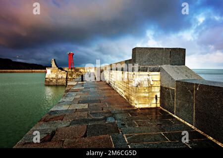 Port de Port-en-Bessin-Huppain, Normandie, France Banque D'Images