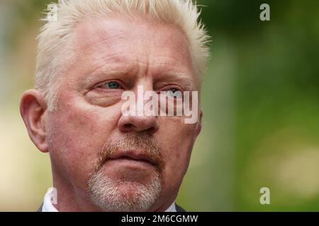 Photo du dossier datée du 29/4/2022 de Boris Becker, trois fois champion de Wimbledon. M. Becker ne devrait pas participer à la couverture de Wimbledon de la BBC cet été, mais a obtenu son premier rôle de pundit depuis qu'il a récemment été libéré de prison après avoir purgé du temps pour des délits de faillite. Il a été confirmé mardi que l'ancien numéro un du monde commentateur reviendra fournir une analyse pour le prochain Open d'Australie sur la chaîne Eurosport en langue allemande. Date de publication : mardi 3 janvier 2023. Banque D'Images