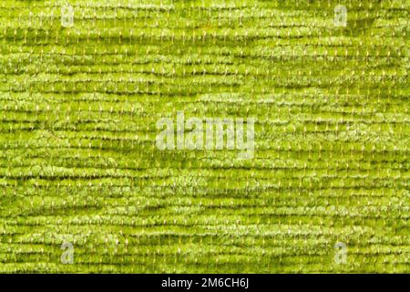 La texture de tissu synthétique vert Banque D'Images
