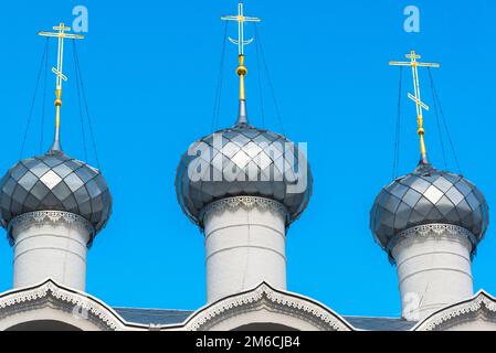 Beffroi de cathédrale de l'assomption du Kremlin de Rostov Veliki, Russie Banque D'Images