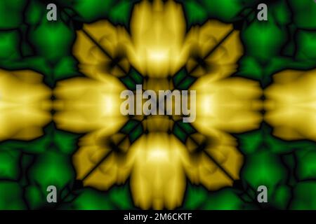 Abstraction. Motif de couleur jaune et verte Banque D'Images