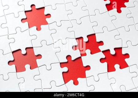 Puzzle avec des pièces manquantes Banque D'Images