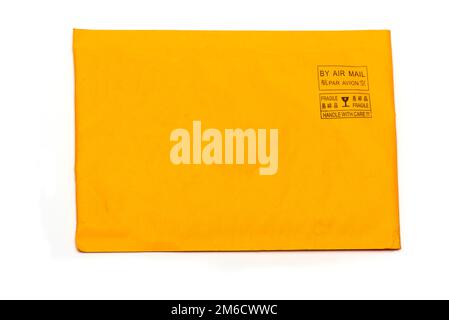 Enveloppe d'avion blanche Banque D'Images