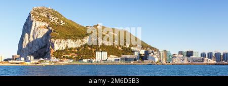 Gibraltar panorama paysage le Rocher Méditerranée Banque D'Images