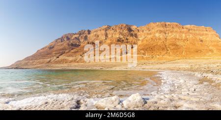 Mer Morte Panorama Israël copyspace copie paysage nature Banque D'Images