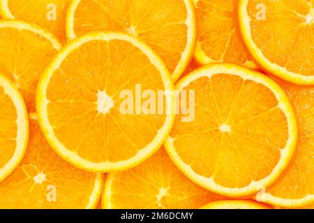 Oranges agrumes fruits orange tranches collection nourriture fond fruits frais Banque D'Images