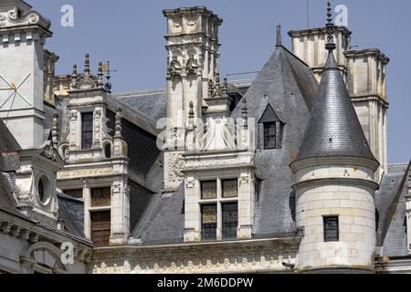 France la Galerie Medici dans le célèbre château de Chenonceau dans la vallée de la Loire Banque D'Images