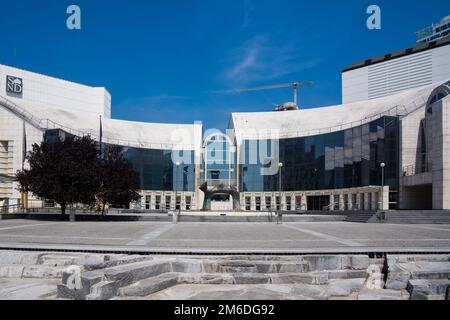 Nouveau théâtre national slovaque à Bratislava Banque D'Images