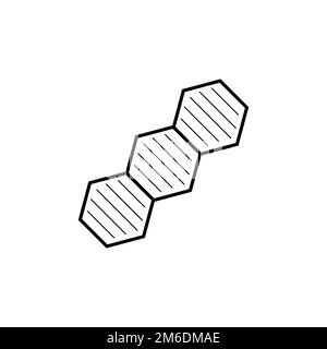 Icône de vecteur pour ADN lignes simples biologie Code de gène EPS 10 Banque D'Images