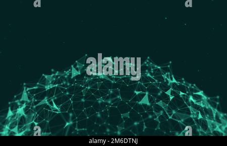 Résumé plexus sphère contexte.technologie d'entreprise numérique.concept de présentation de réseau mondial. Banque D'Images