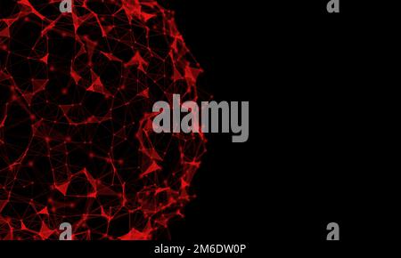 Résumé plexus sphère contexte.technologie d'entreprise numérique.concept de présentation de réseau mondial. Banque D'Images