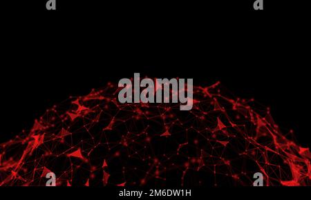 Résumé plexus sphère contexte.technologie d'entreprise numérique.concept de présentation de réseau mondial. Banque D'Images