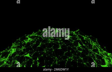 Résumé plexus sphère contexte.technologie d'entreprise numérique.concept de présentation de réseau mondial. Banque D'Images