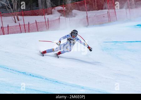 SOFIA GOGGGIA ITA participe à la COURSE DE PRUEBA pour les FINALES DU MONDE DE SKI ALPIN HOMMES course de LA FI Banque D'Images