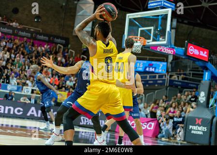 Andorre-la-Vieille, Andorre : 2019 06 octobre : joueurs en action à la Ligue ACB Endesa match entre Mor Banque D'Images