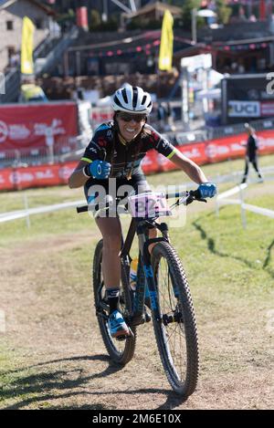 Vallnord, la Massana, Andorre. 17 juillet 2018. XCO MOUNTAIN BIKE MASTER COUPE DU MONDE 2018, UCI, MONTAGNE Banque D'Images