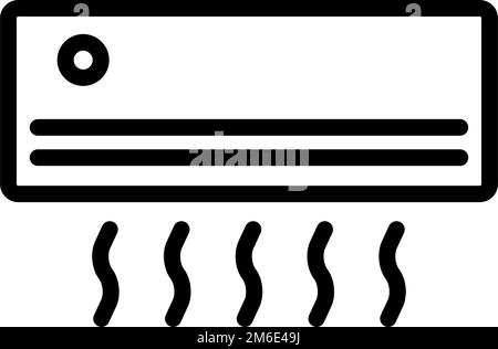 Icône de climatisation. Icône chauffage central. Vecteur modifiable. Illustration de Vecteur