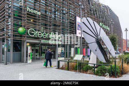 Green Pea bâtiment de la ville de Turin - Green Pea est le troisième projet de la famille Farinetti après Uniero et Eataly - Turin, région Piémont, Italie. Banque D'Images