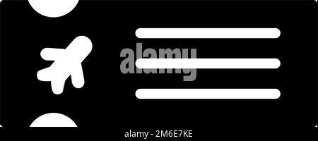 Billet d'avion. Carte d'embarquement. Billet pour une excursion à l'étranger. Vecteur modifiable. Illustration de Vecteur