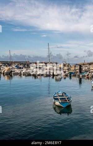 Port de Morro Jable sur Fuerteventura, Espagne Banque D'Images