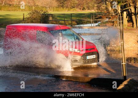 ford Dockens Water Ibsley New Forest Hampshire Angleterre Royaume-Uni Banque D'Images