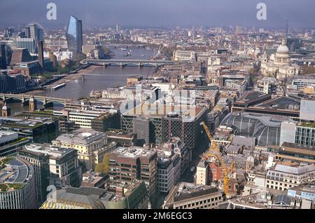 Une vue aérienne de Londres, Royaume-Uni Banque D'Images