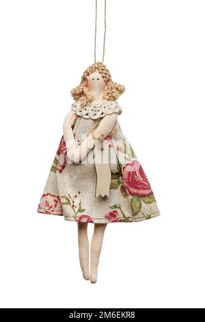 Gadget à cordes à accrocher avec diverses figures. Cadeau de Noël, Pâques, Saint-Valentin, vacances, hiver, été, printemps, anniversaire Banque D'Images