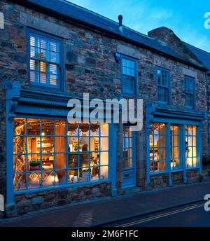 Lumières de Noël à Corbridge, Northumberland, Angleterre, Royaume-Uni Banque D'Images