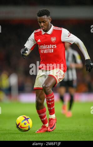 Londres, Royaume-Uni. 03rd janvier 2023. 03 janv. 2023 - Arsenal / Newcastle United - Premier League - Emirates Stadium Eddie Nketiah d'Arsenal lors du match de la Premier League contre Newcastle United. Crédit photo : Mark pain/Alamy Live News Banque D'Images