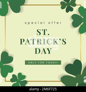 Vecteur d'offre spéciale de la Saint-Patrick&#39;s Day Illustration de Vecteur