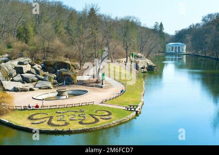 Parc national de Sofiyivka Uman Ukraine Banque D'Images