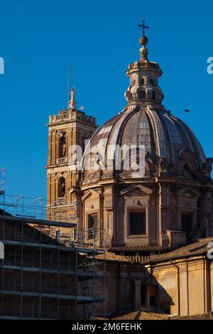 Détails de Chiesa Santi Luca e Martina martiri, Rome Italie Banque D'Images