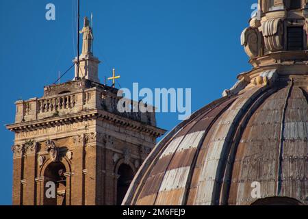 Détails de Chiesa Santi Luca e Martina martiri, Rome Italie Banque D'Images