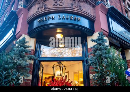 Londres - 2022 décembre : magasin Ralph Lauren sur Sloane Square Banque D'Images