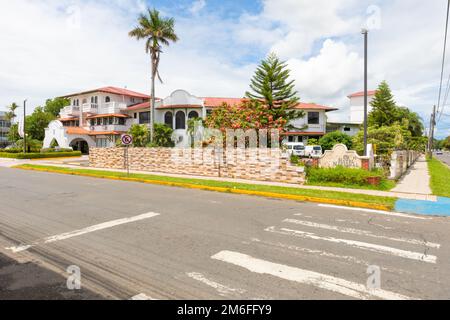Panama David, architecture coloniale de l'hôtel national Banque D'Images