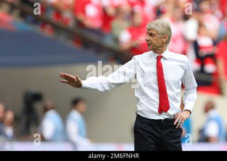 Directeur d'Arsenal, Arsene Wenger - Arsenal c. Chelsea, finale de la coupe Emirates FA, stade Wembley, Londres - 27th mai 2017. Banque D'Images