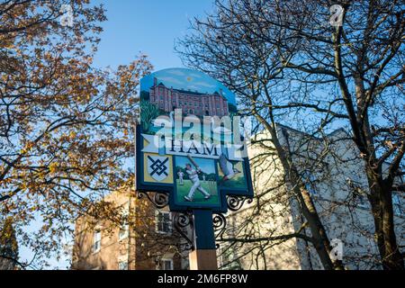 Londres- décembre 2022: Ham zone commune de Richmond dans le sud-ouest de Londres Banque D'Images