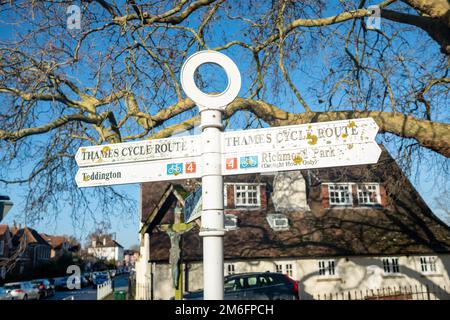 Londres- décembre 2022: Ham zone commune de Richmond dans le sud-ouest de Londres Banque D'Images