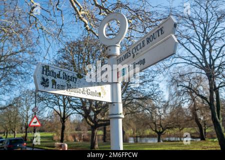 Londres- décembre 2022: Ham zone commune de Richmond dans le sud-ouest de Londres Banque D'Images