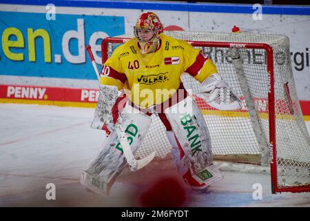 COLOGNE, ALLEMAGNE - 2 JANVIER 2023: Match de hockey DEL Kölner Haie - Düsseldorfer EG Banque D'Images