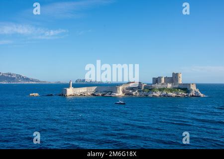 Découverte du port de Marseille et des îles de la région, France Banque D'Images