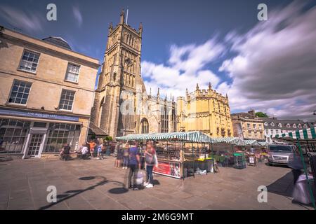 Cirencester - 28 mai 2022: Vieille ville des Cotswolds de Cirencester, Angleterre. Banque D'Images