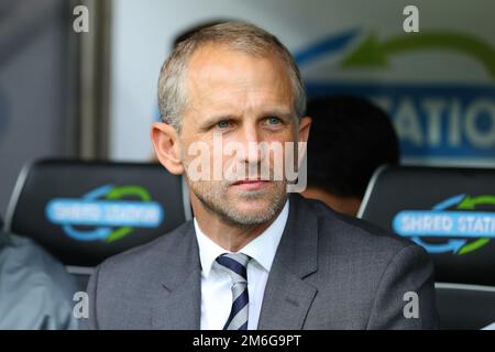 Directeur de Cardiff City, Paul Trollope - Norwich City / Cardiff City, Sky Bet Championship, Carrow Road, Norwich - 10th septembre 2016. Banque D'Images