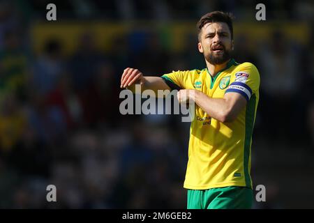 Russell Martin de Norwich City - Norwich City v Reading, Sky Bet Championship, Carrow Road, Norwich - 8th avril 2017. Banque D'Images