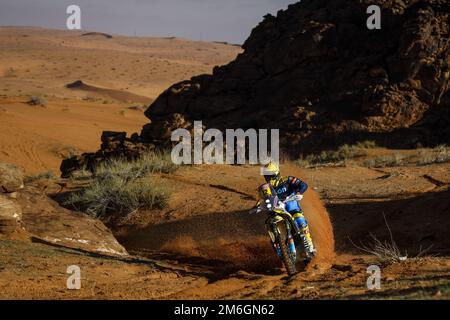 12 MICHEK Martin (cze), Orion - Groupe moto Racing, KTM, moto, action pendant la phase 4 du Dakar 2023 autour de Hail, sur 4 janvier 2023 à Hail, Arabie Saoudite - photo: Julien Delfosse/DPPI/LiveMedia Banque D'Images